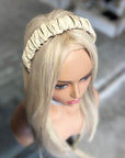 Ruffled Leatherette Headband