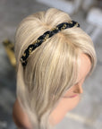 Petite Leather Chain Headband