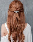 Ombre Crystal Flower Hair Jaw -Pink - Soho Style Canada