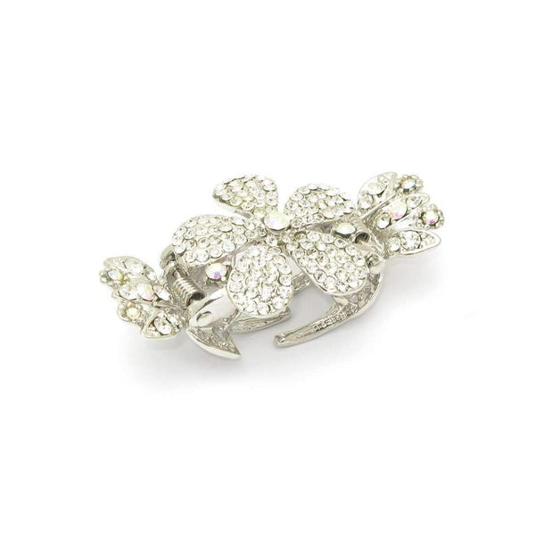 Ombre Crystal Flower Hair Jaw -Pink - Soho Style Canada