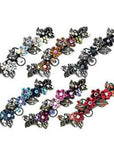 Floral Gardena Crystal Barrette