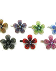 Crystal Daisy Magnetic Barrette - Soho Style Canada