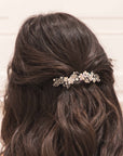 Floral Gardena Crystal Barrette