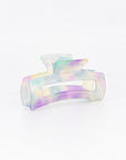 Medium Marble Patterned Rectangular Hair Claw