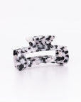 Medium Marble Patterned Rectangular Hair Claw