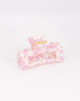 Medium Marble Patterned Rectangular Hair Claw