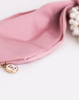 Satin Pearl Ponytail Holder