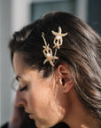 Twin Starfish Bobby Pin