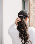 Contrasting Crystal Flower Barrette