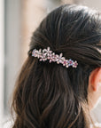 Contrasting Crystal Flower Barrette