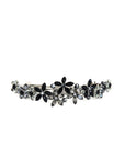 Contrasting Crystal Flower Barrette - Barrette, Soho Style