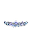 Contrasting Crystal Flower Barrette - Barrette, Soho Style