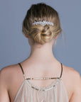 Contrasting Crystal Flower Barrette - Barrette, Soho Style