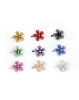 Crystal Daisy Magnetic Barrette - Barrette, Soho Style