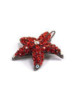 Soho Style Barrette Red Small Starfish Barrette