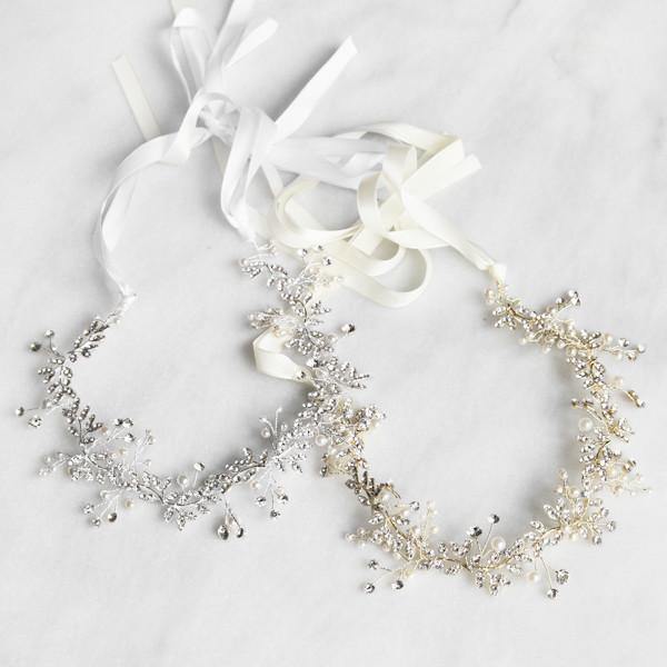 Victoria Crystal Baby Breath Flower Hair Crown – Euphoria Collection