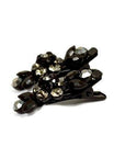 Soho Style Hair Clip Black / Pair Mini Flower Hair Clips