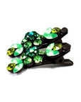 Soho Style Hair Clip Green / Pair Mini Flower Hair Clips