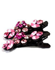 Soho Style Hair Clip Pink / Pair Mini Flower Hair Clips