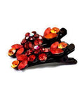 Soho Style Hair Clip Red / Pair Mini Flower Hair Clips