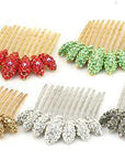 Almond Cluster Crystal Comb - Hair Comb, Soho Style