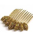 Almond Cluster Crystal Comb - Hair Comb, Soho Style