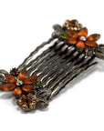 Frosted Flowers Hair Comb (Pair) - Hair Comb, Soho Style