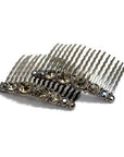 Bejeweled Hair Combs (Pair) - Hair Comb, Soho Style