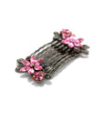 Frosted Flowers Hair Comb (Pair) - Hair Comb, Soho Style