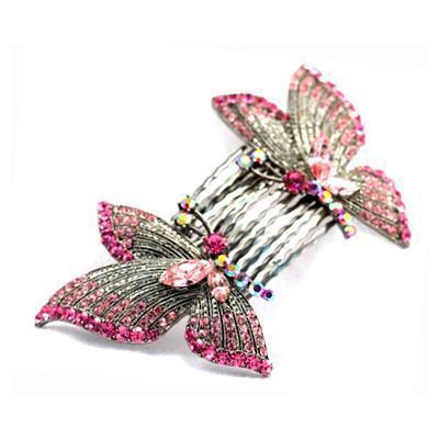 Butterfly Wings Hair Combs (Pair) - Hair Comb, Soho Style