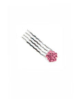 Soho Style Hair Comb PINK Crystal Cluster Mini Hair Comb