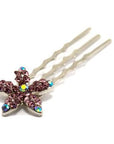 Crystal Flower Mini Hair Comb (5 piece set) - Hair Comb, Soho Style