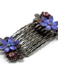 Frosted Flowers Hair Comb (Pair) - Hair Comb, Soho Style