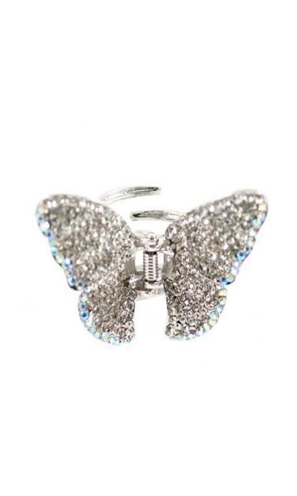 Soho Style Hair Jaws Amber / Single Ombre Crystal Butterfly Jaw