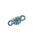 Soho Style Hair Jaws blue / Single Mini Crystal Cluster Hair Jaw