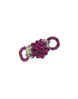 Soho Style Hair Jaws fuchsia / Single Mini Crystal Cluster Hair Jaw