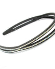 Soho Style Headbands Thin Crystal Black Headband