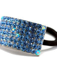 Soho Style Ponytail Holder Blue / 2.1" x 1.0" Promenade Ponytail Holder