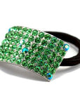 Soho Style Ponytail Holder Green / 2.1" x 1.0" Promenade Ponytail Holder