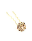 Soho Style Stick Amber Mini Crystal Cluster Hair Stick