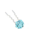Soho Style Stick Aqua Mini Crystal Cluster Hair Stick