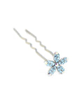 Soho Style Stick Blue Small Crystal Daisy Hair Stick