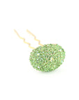 Soho Style Stick Green / Single Crystal Mushroom Hair Stick