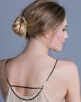 Soho Style Stick Multi-Tone Almond Crystal Hair Stick