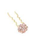 Soho Style Stick Peach Mini Crystal Cluster Hair Stick