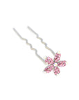 Soho Style Stick Pink Small Crystal Daisy Hair Stick