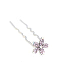 Soho Style Stick Purple Small Crystal Daisy Hair Stick