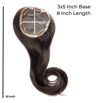 Tiara 18'' -  Subtle Volume Human Hair Topper