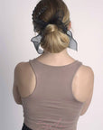 Chiffon Wire-Bow Ponytail Holder - Soho Style Canada
