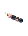4-Stone Multi-Colored Bejeweled Barrette - Soho Style Canada